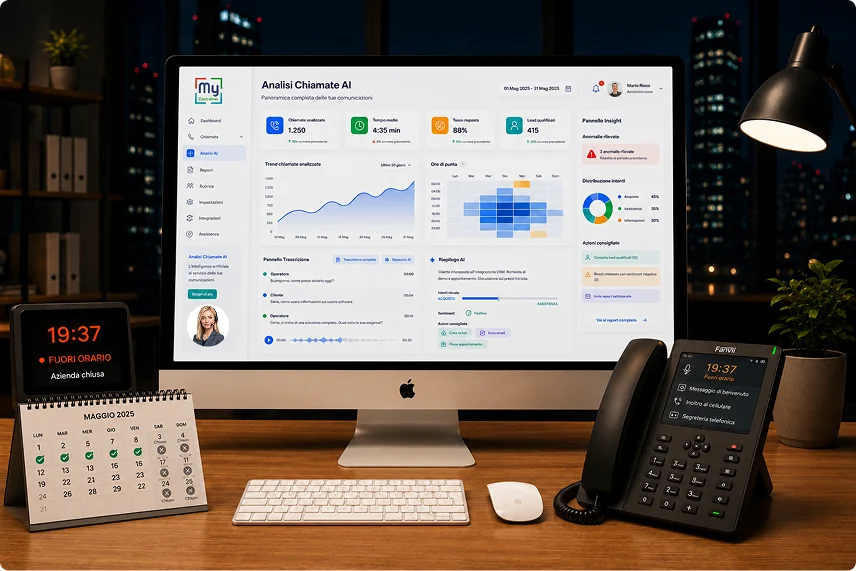 Gestione Aperture Settimanali MyCentralino: dashboard e risposte automatiche fuori orario